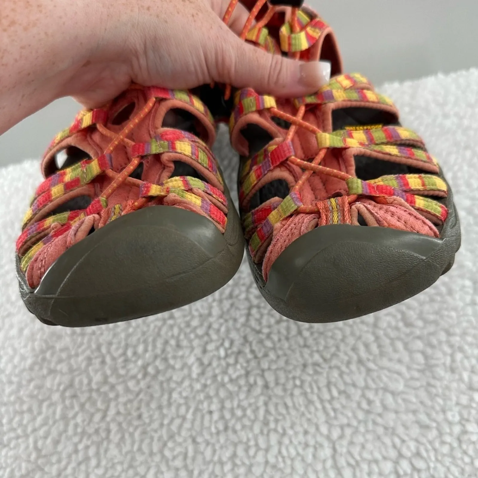 Keen Whisper Coral Waterproof Sport Bungee Lace Sandals Women's Size 6 - Image 6