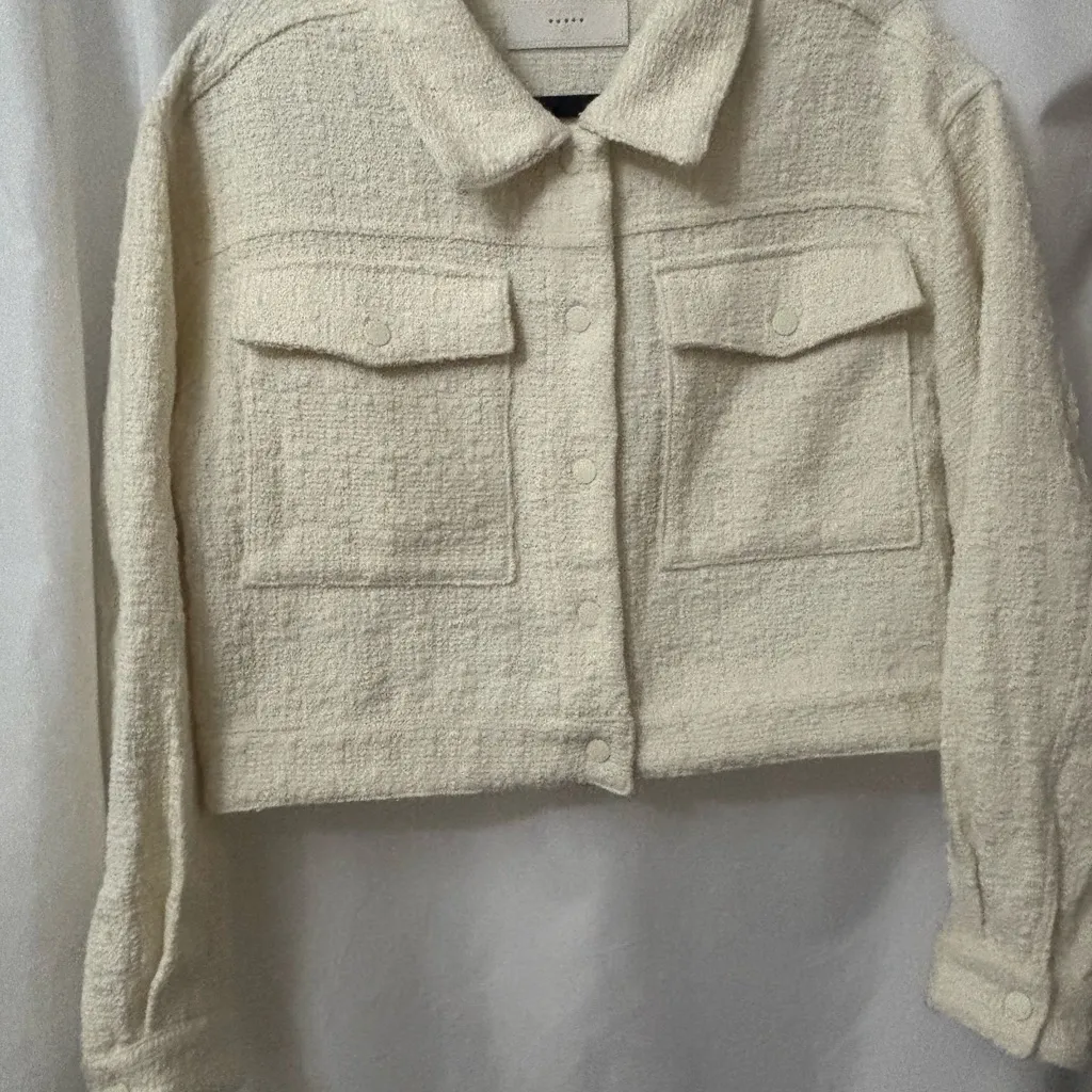 Blank NYC Cream Teddy Jacket - Image 4