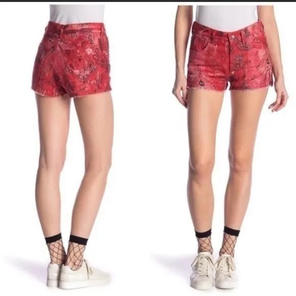 IRO • Shorts • Omiandato • Shorts • Linen • Bandana • 40 • Red • Paisley - Image 2