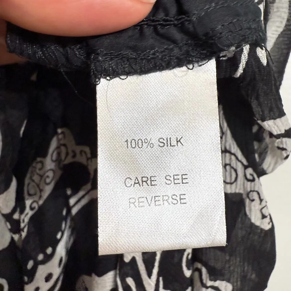 Lane Bryant Seven7 Black Silk Halter Blouse Sz 1X NWT - Image 5