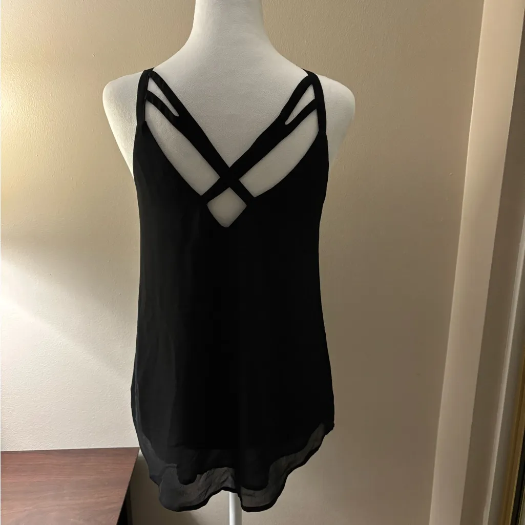 Fora Chic Black Strappy Camisole Top Size S - Image 2