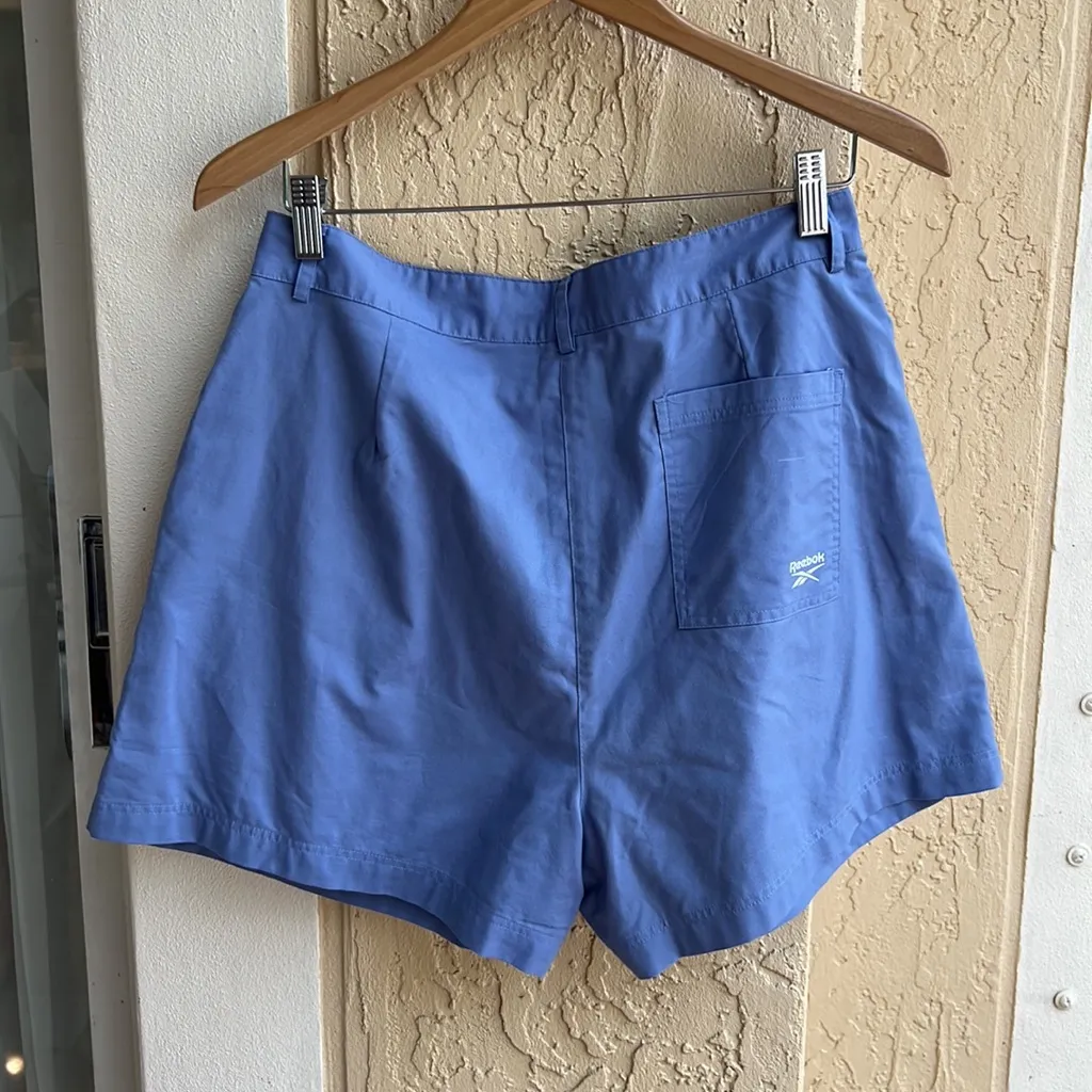 Reebok High Rise Tailored Shorts Periwinkle Size Medium - Image 4