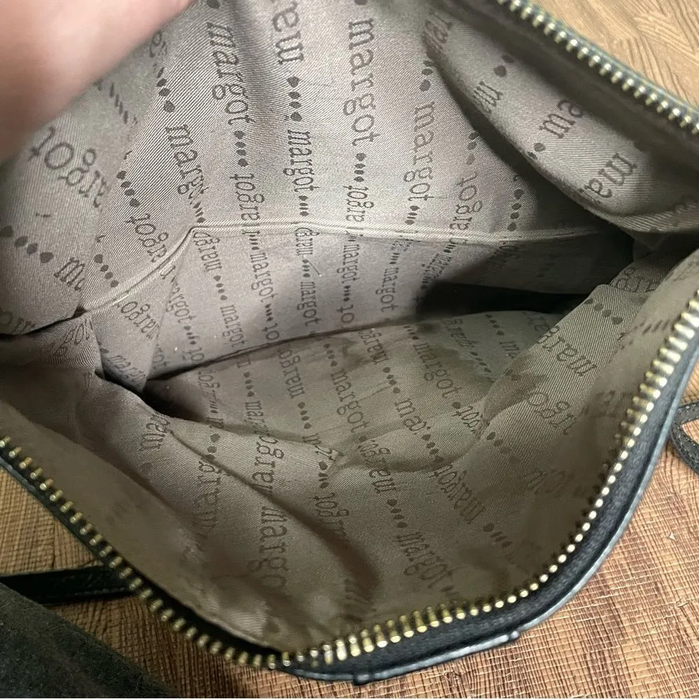 MARGOT Eileen Glove‎ Leather Crossbody Purse Black - Image 12