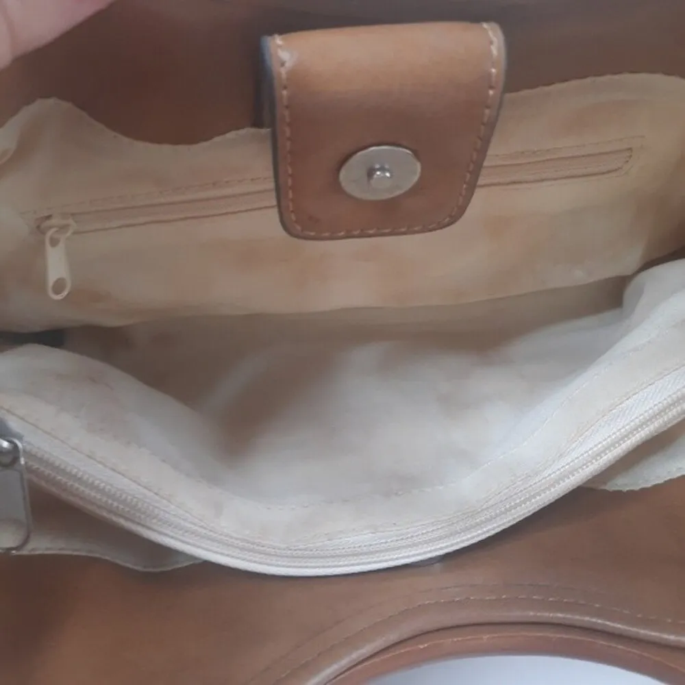 Patchwork Wood Handle Bag - Image 4