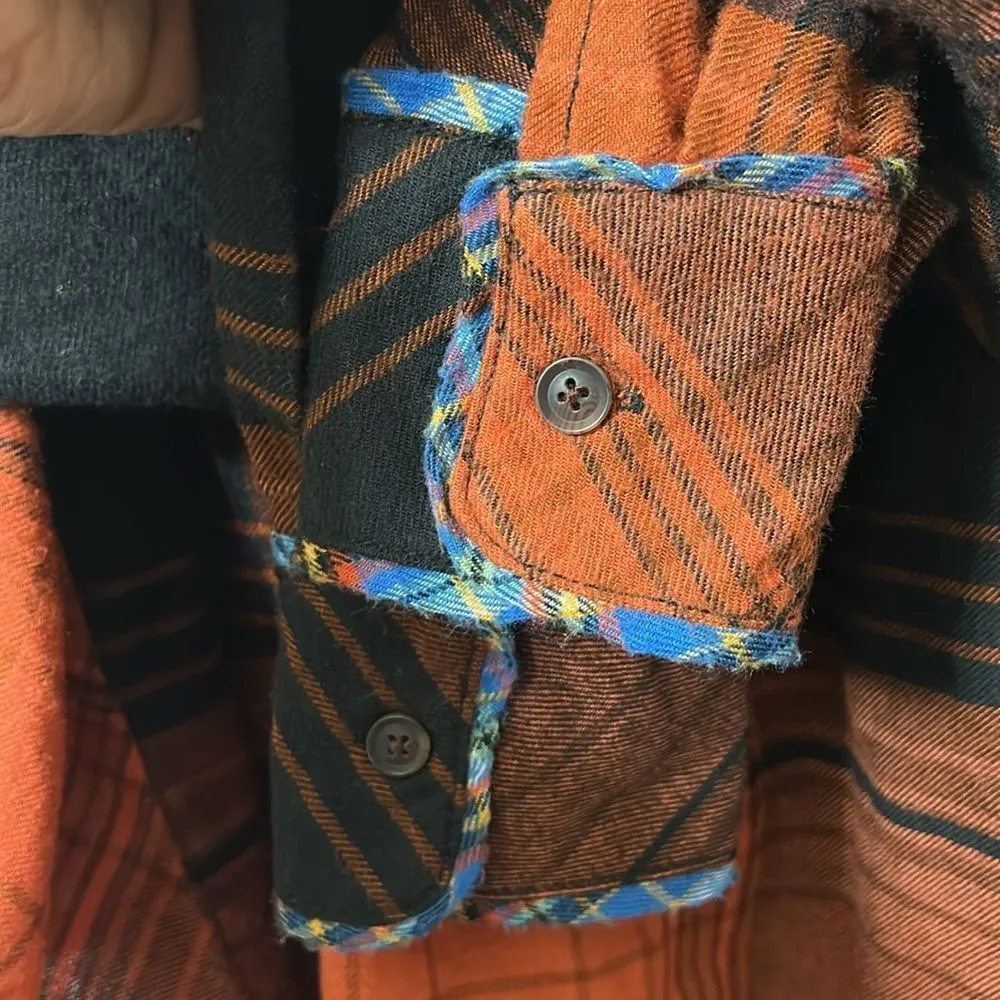 Urban Outfitters BDG Plaid Flowy Button Down Shirt(Size Small) - Image 7