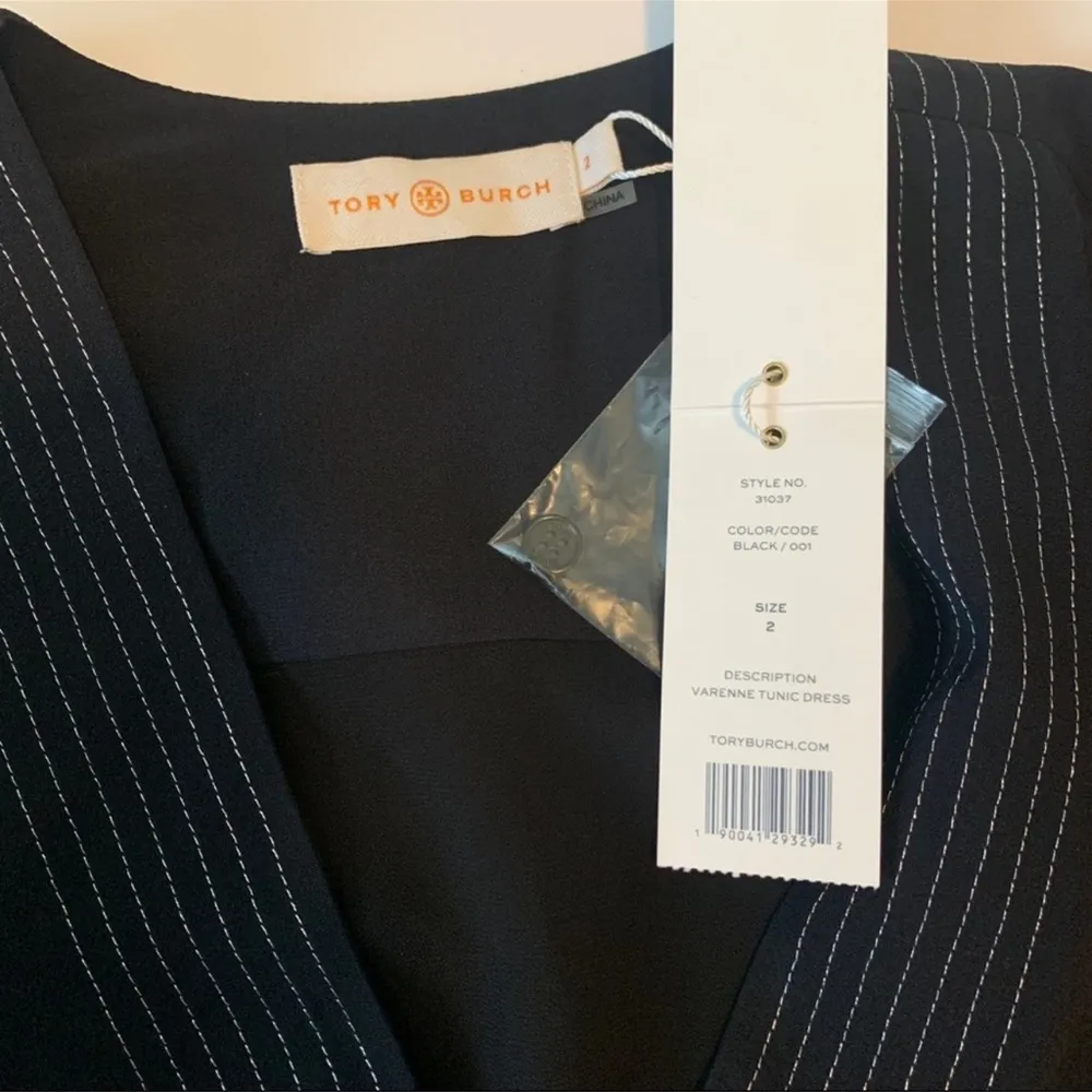 Tory Burch Verenne Embroidered Silk Tunic Dress - Image 8