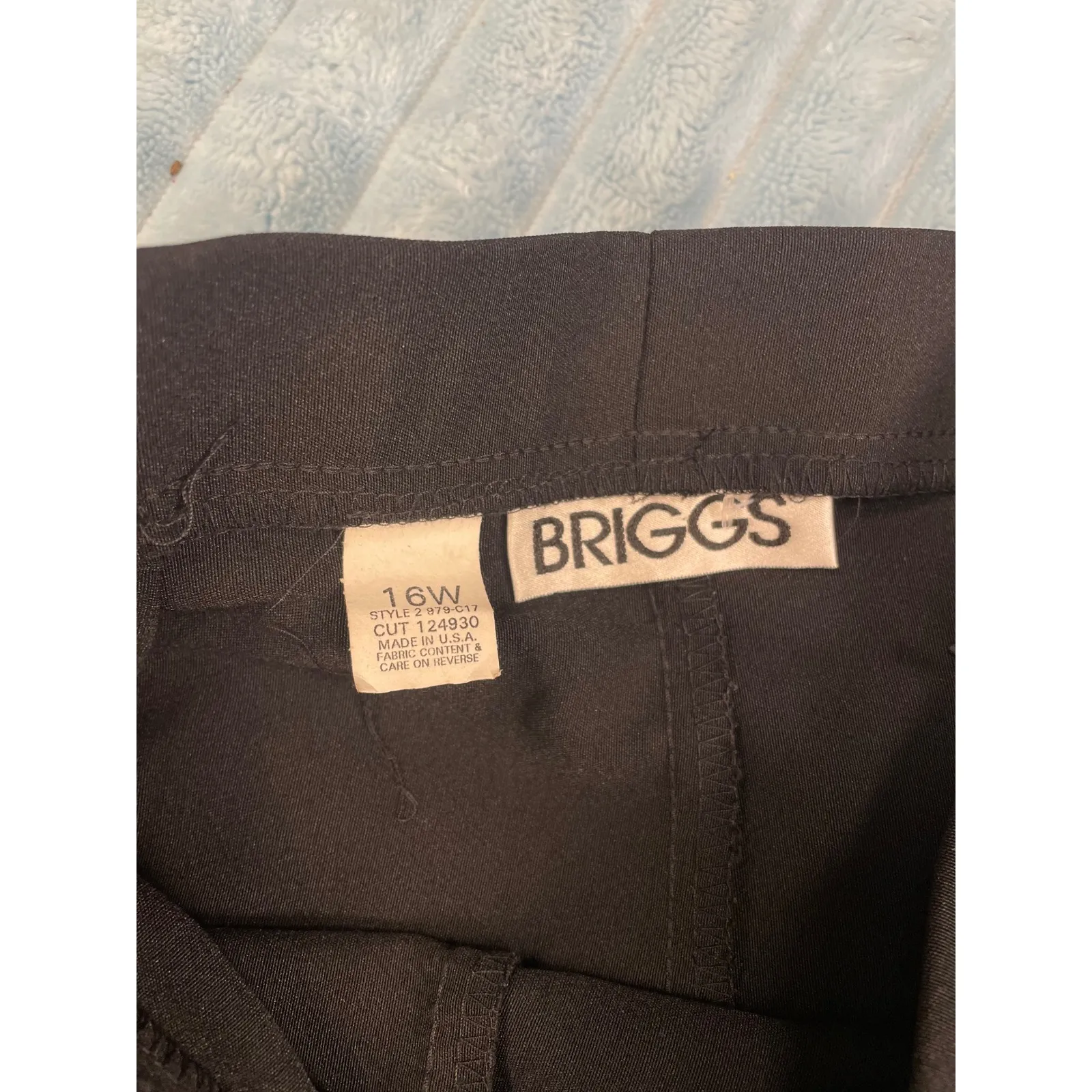 Briggs Women's Black Pleated High Waist Trousers Pants Size 16W - Image 5