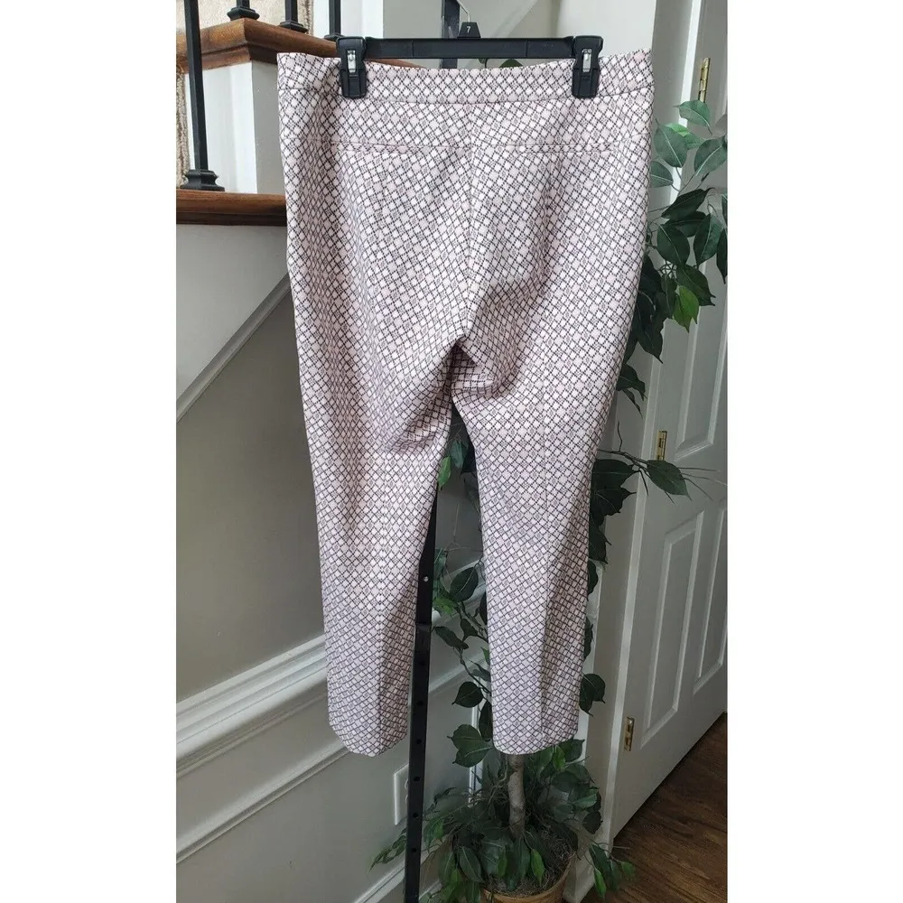 Adrianna Papell Women's Beige Polyester Mid Rise Casual Skinny Pants Size 10 - Image 3