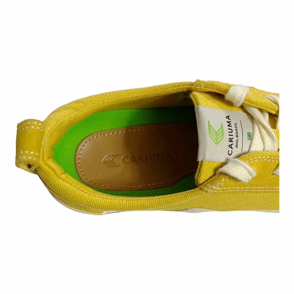 CARIUMA Yellow Sneakers OCA Low Canvas Lace Up Logo Round Toe Shoes EU 37 US 6.5 - Image 10