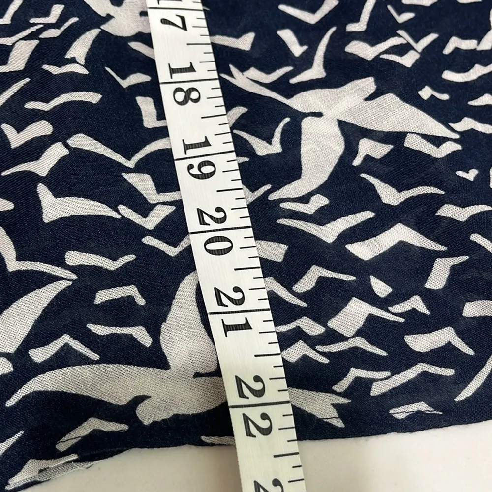 Anthropologie “Odille” navy blue shortsleeved blouse. - Image 8