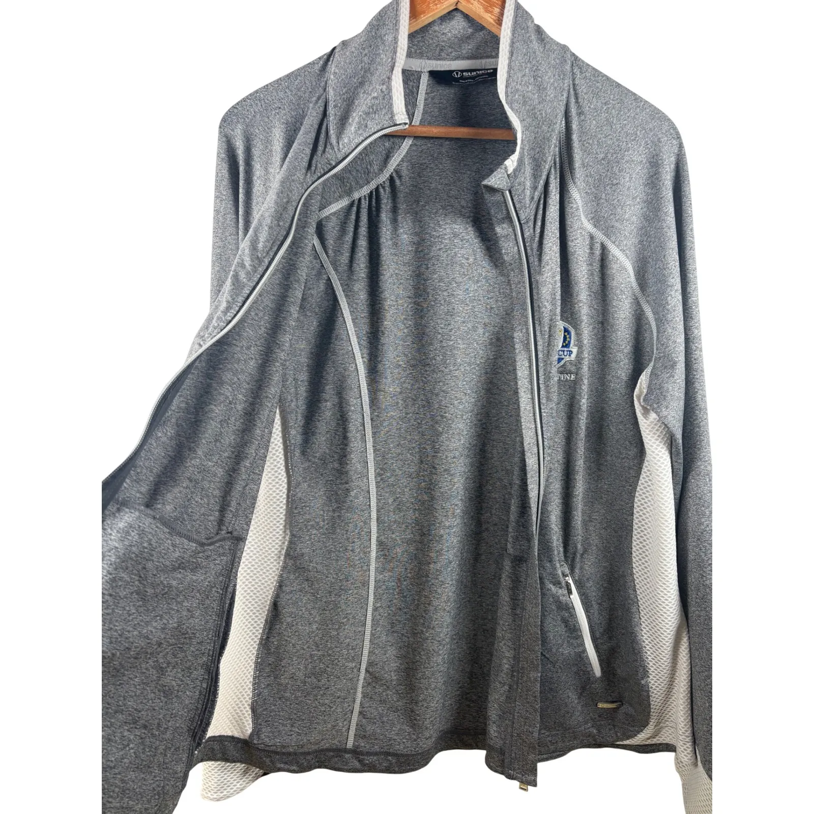 Sunice Womens‎ Ryder Cup 2016 Hazeltine Golf Jacket Athletic Full Zip Grey XXL Gray - Image 10