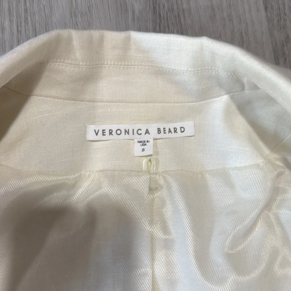 Veronica Beard Gaya Dickey Linen Blend Jacket - Image 9
