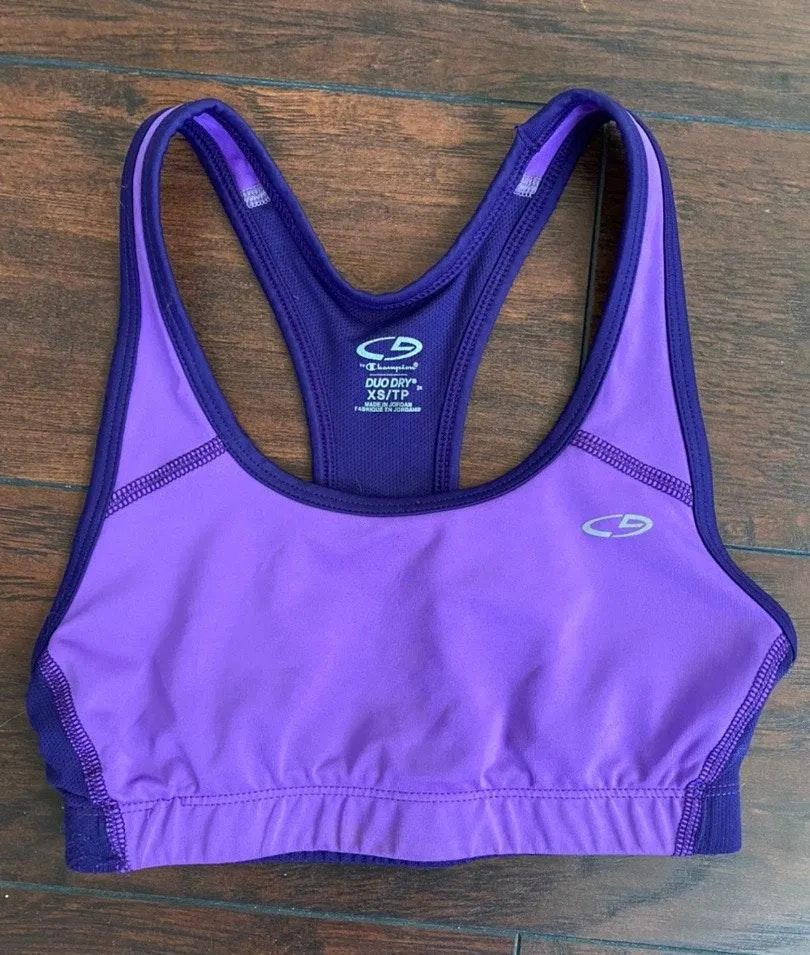 Champion Purple Sports Bra - Image 2