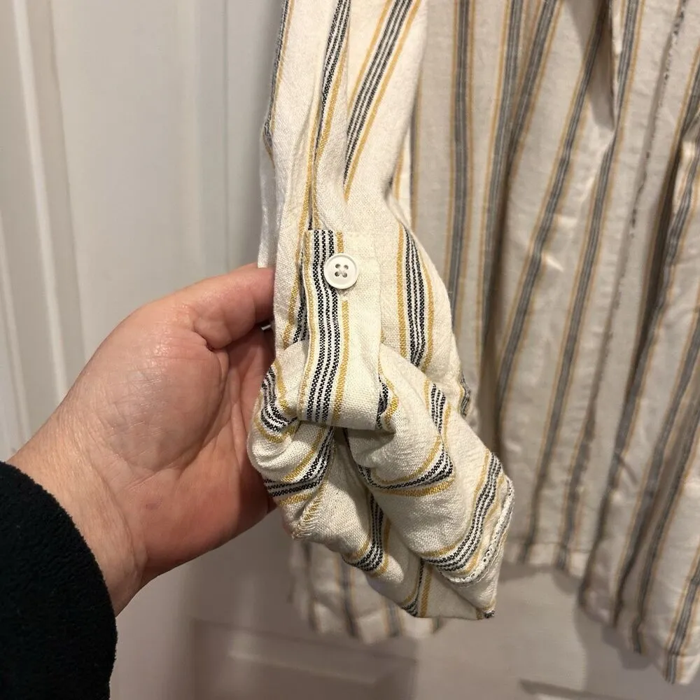 Maurices Women’s XXL Striped Long Sleeve Open Front Lightweight Blazer Linen NWT - Image 6