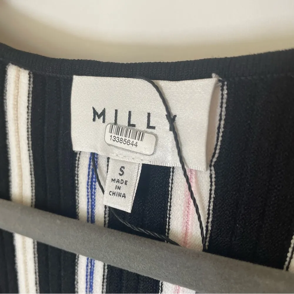 Rainbow Stripe Knit Flutter Sleeve Dress Size Small - Image 4