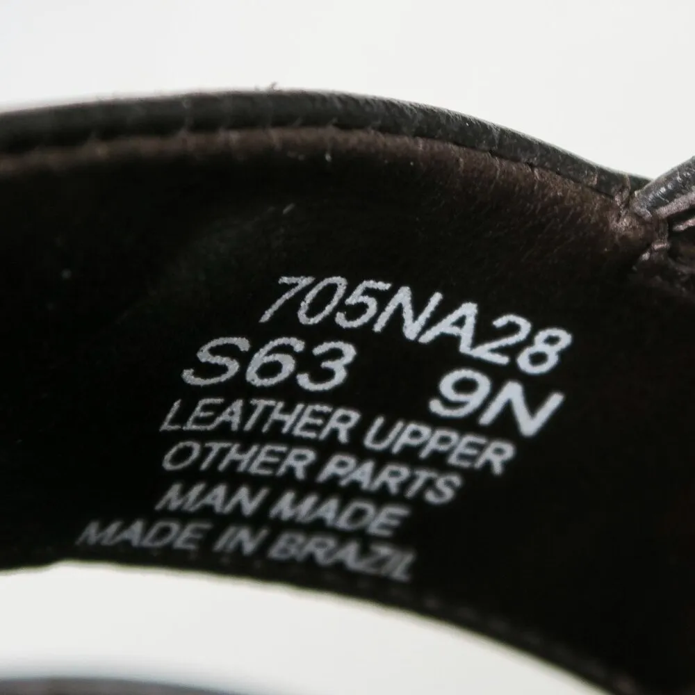 Vintage 90s Naturalizer Brown Leather Heeled Sandals - Image 11