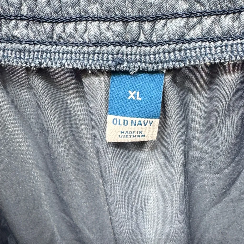 Old Navy velour smocked back Midi Dress navy blue stretch XL party layering - Image 6