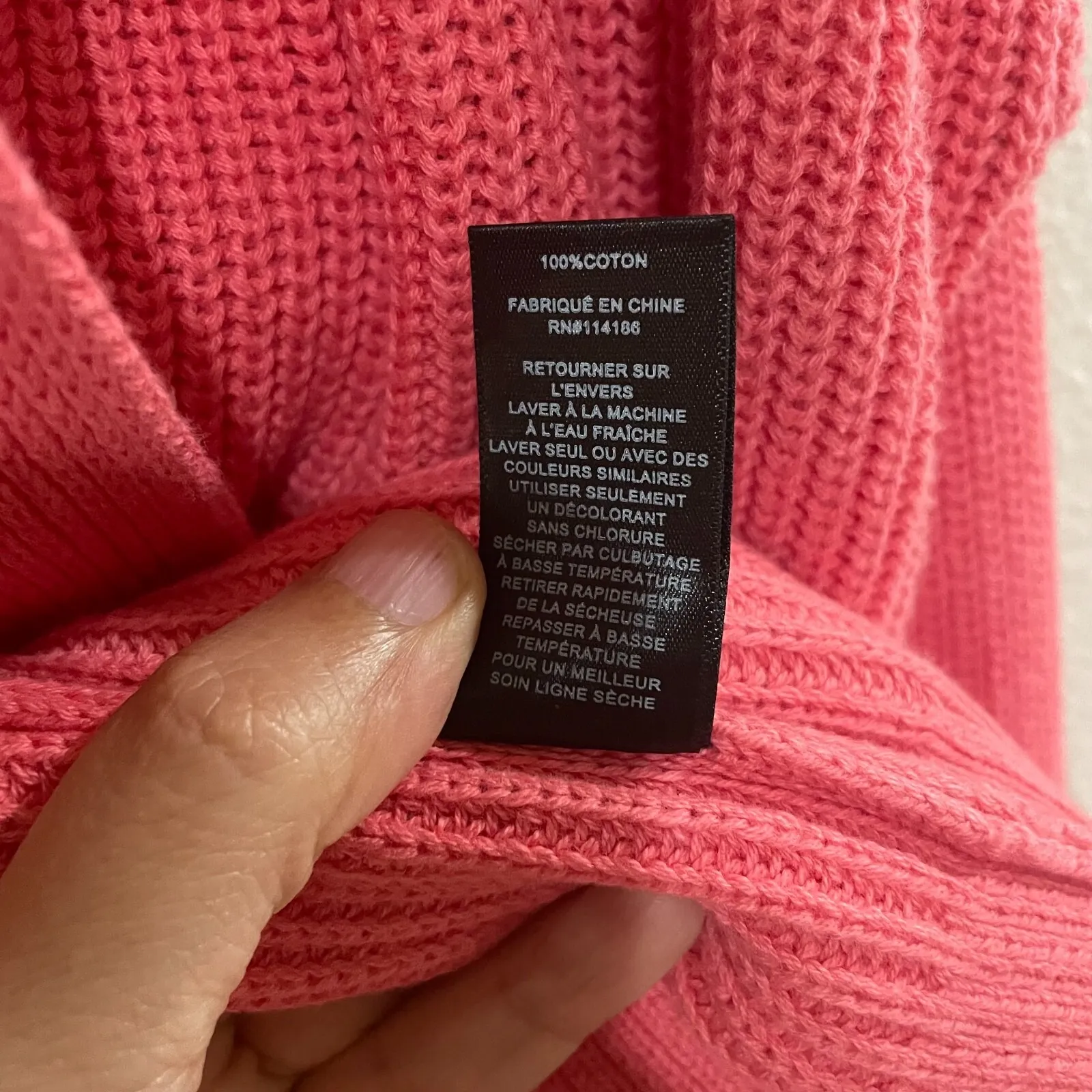 NWT Frye Women's Coral Pink Knit Cardigan & Tank Set L 100% Cotton Cozy‎ Stylish - Image 8