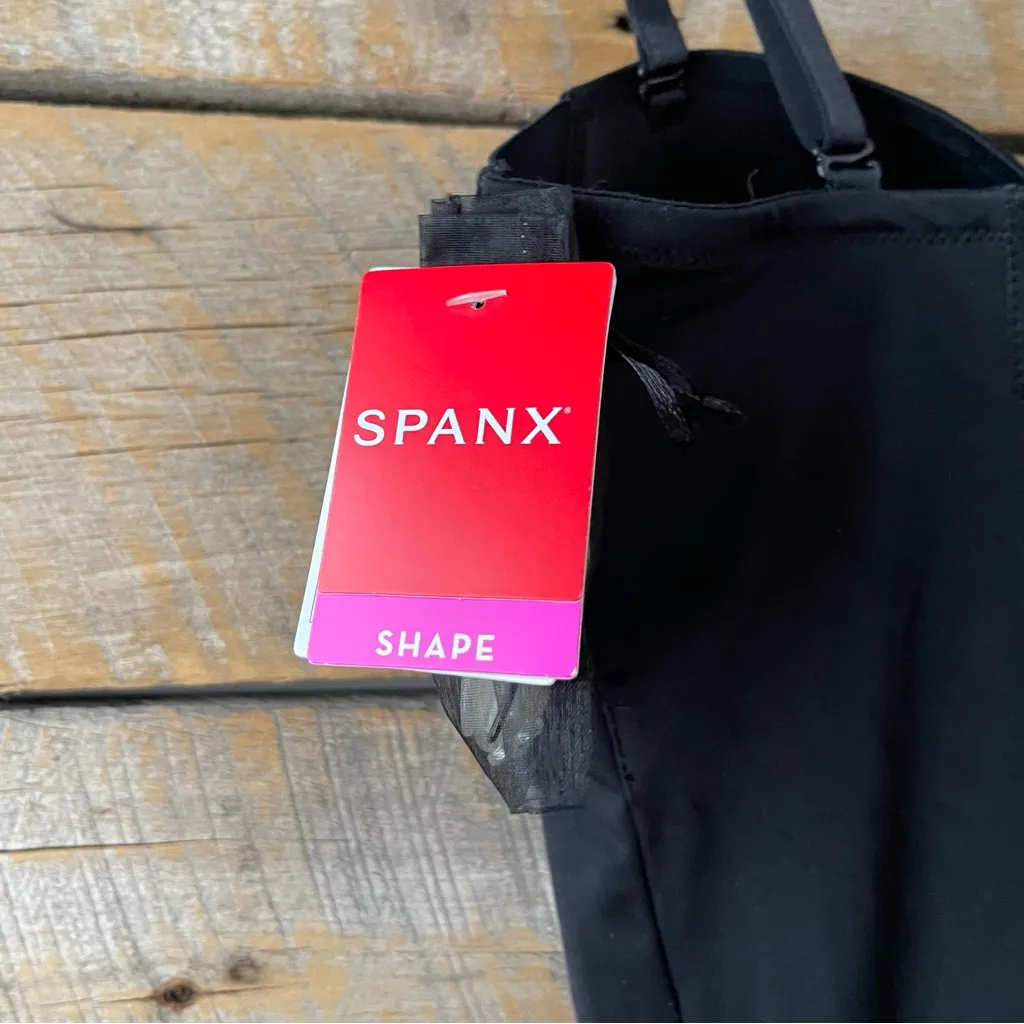 SPANX Suit Your Fancy Strapless Cupped Mid-Thigh Bodysuit Women’s XL - Image 6