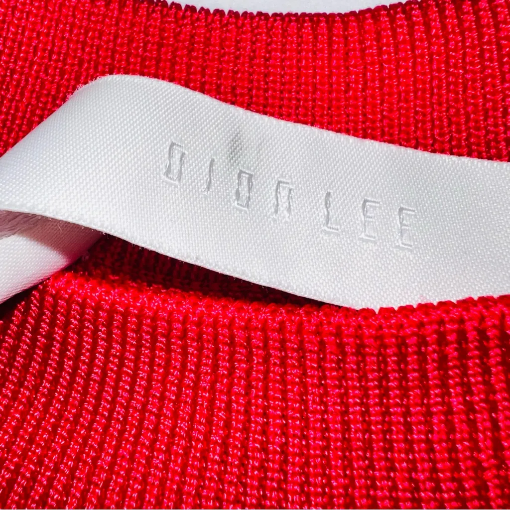 $695 NEW Dion Lee Women's Sleeve Release Stretch Knit Dress - Image 5