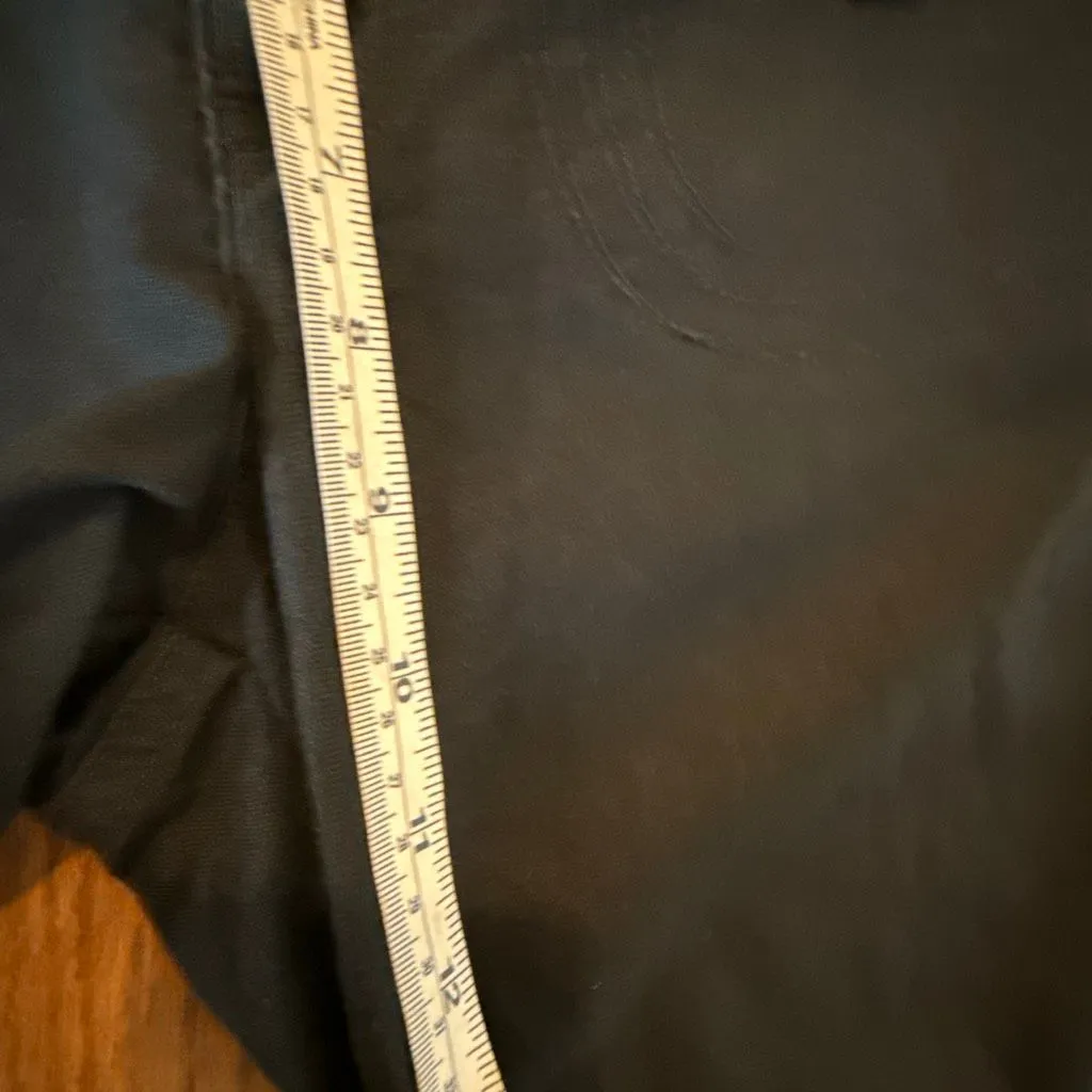 Gloria Vanderbilt black linen blend tie waist crop utility pant 6p - Image 8