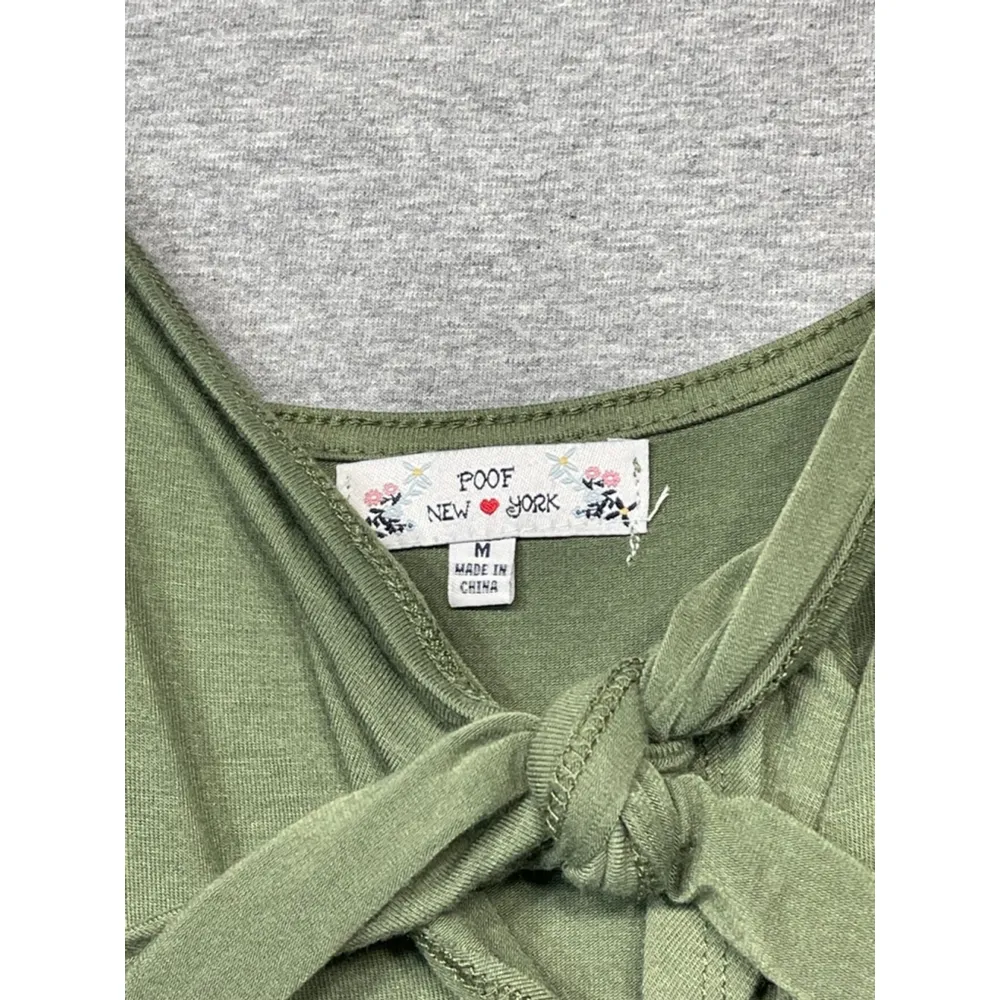 Women's POOF NEW YORK Green Jumpsuit Size M - Image 2