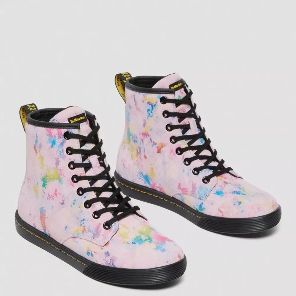 Dr. Martens Women’s Pink Sheridan Confetti Suede Boots Size 7 NEW MSRP 140.00 - Image 2