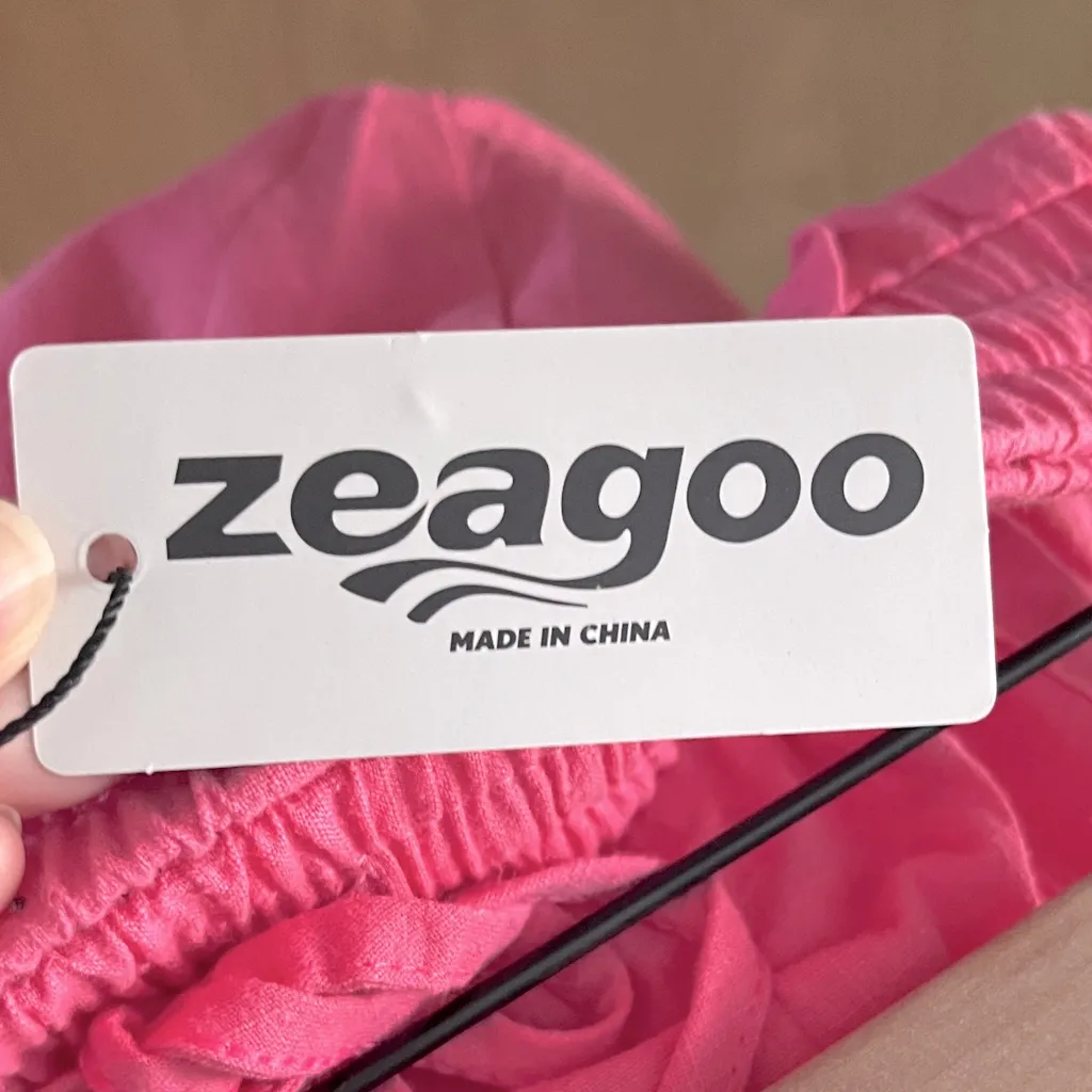Zeagoo NWT  Pink Drawstring Shorts XXL - Image 3