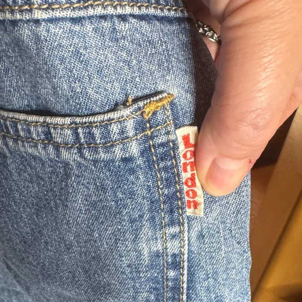 Vintage London London Blue Denim Overalls Shortalls Size Small - Image 12