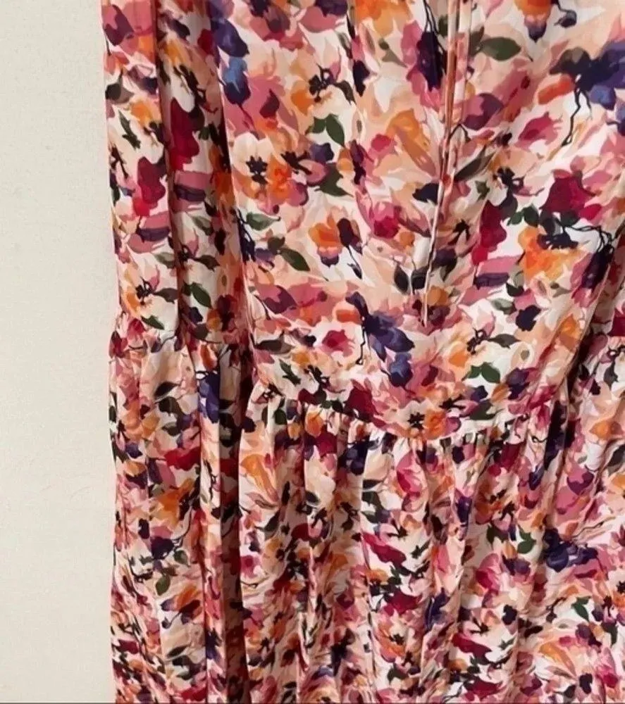 off shoulder halter tiered dress  Size medium - Image 9