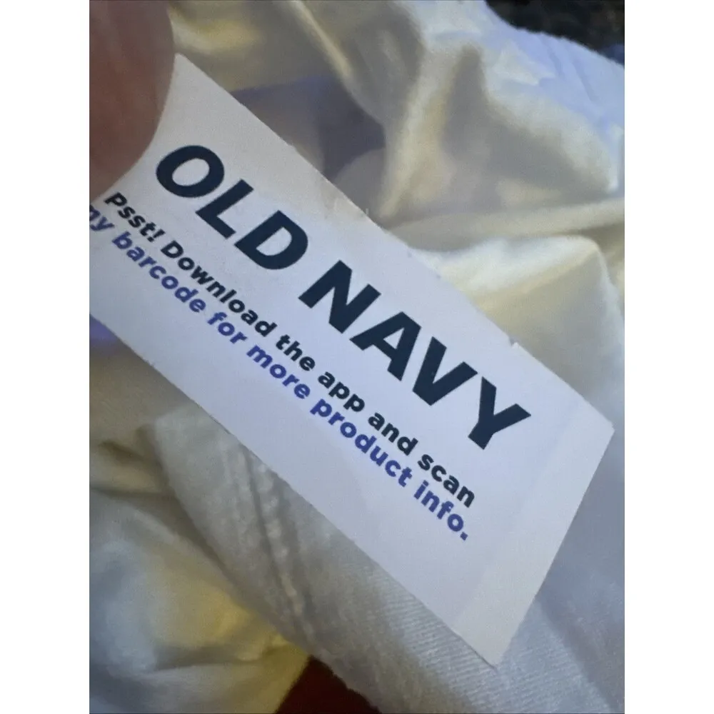 Old Navy Women's Shorts Linen Blend Pockets Pull On White XXL NWT - Image 4