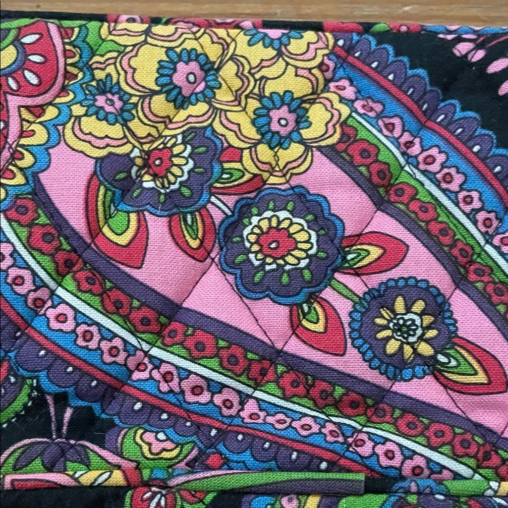 Vera Bradley Symphony In Hue Floral Wristlet Mini Bag Made in USA Retired - Image 9