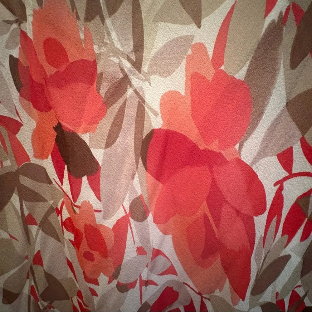 Sangria Pink and Cream Asymmetrical Sundress - Image 5