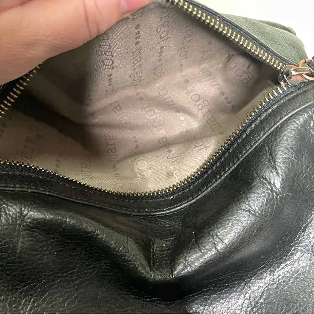 MARGOT Eileen Glove‎ Leather Crossbody Purse Black - Image 13