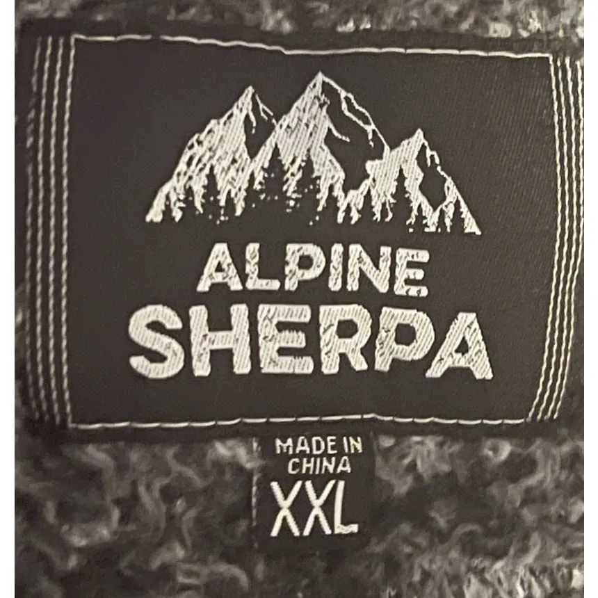 Alpine Sherpa Women's Gray‎ Quarter Zip Long Sleeve Sherpa Side Pockets Size XXL Gray - Image 3