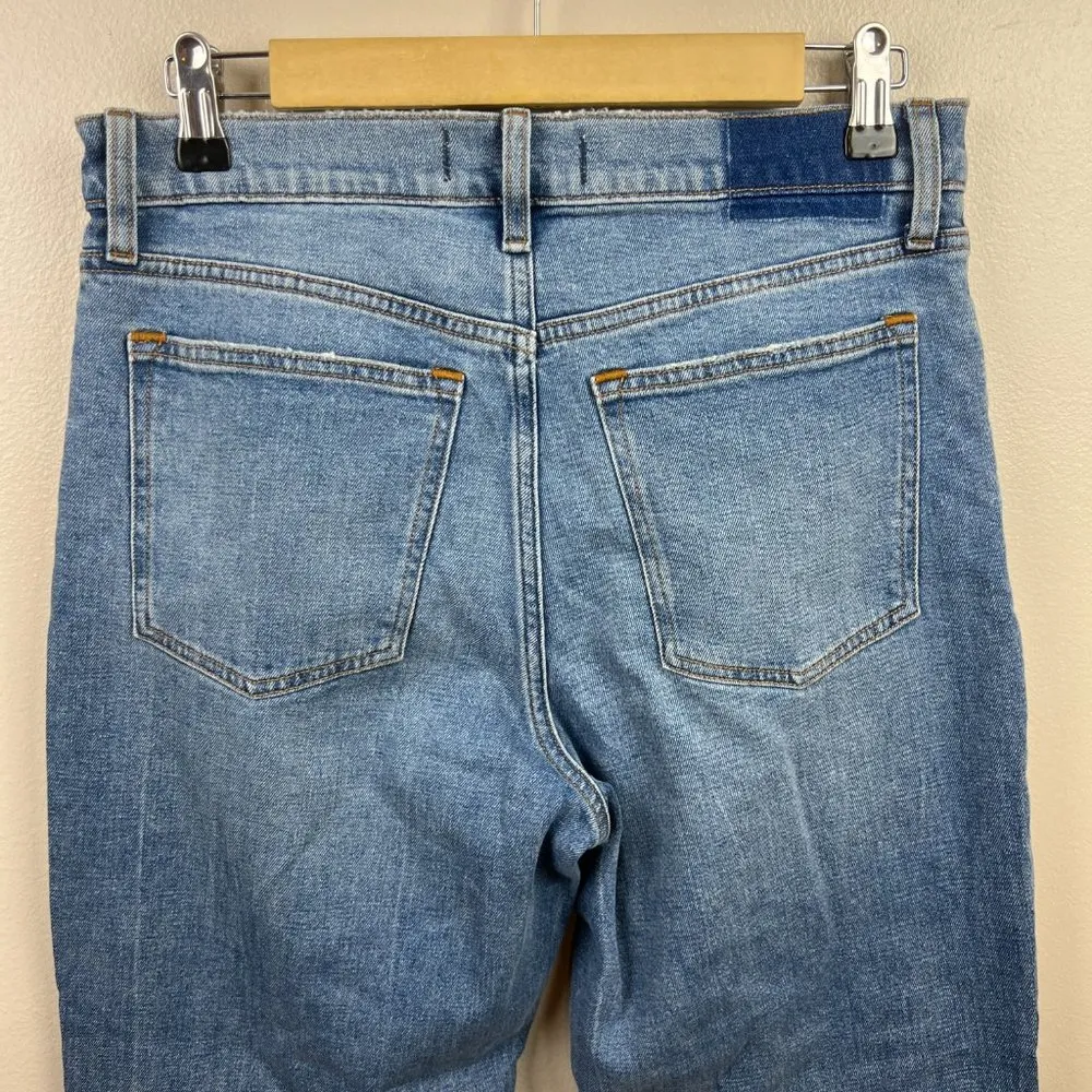 Abercrombie Mom High Rise Jeans Size 6/28 Long Tall Medium Wash Blue Denim - Image 7