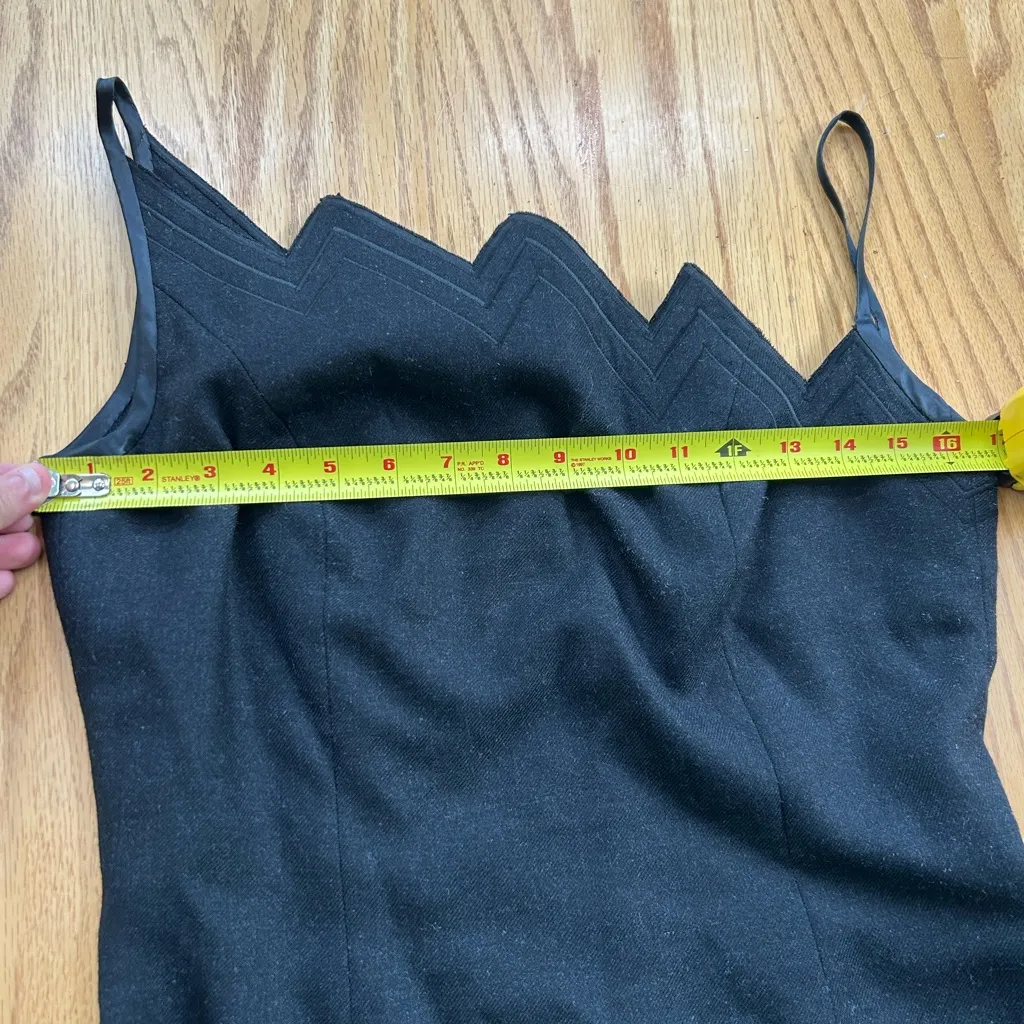 Liliana Castellanos Women's Dress Size 6 Grey Alpaca Merino Wool Designer Gray - Image 7