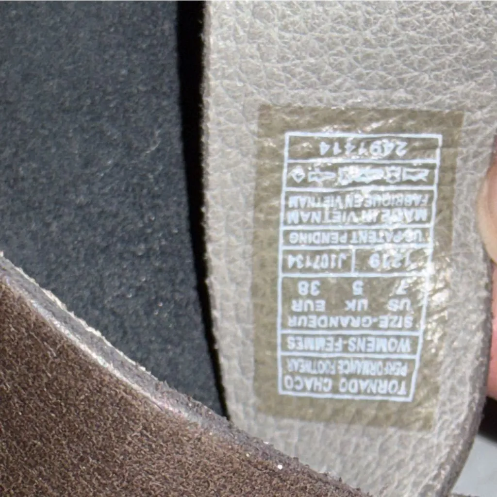 Chaco Brown Leather Wayfarer Tornado Sandals Shoes size 7 - Image 5