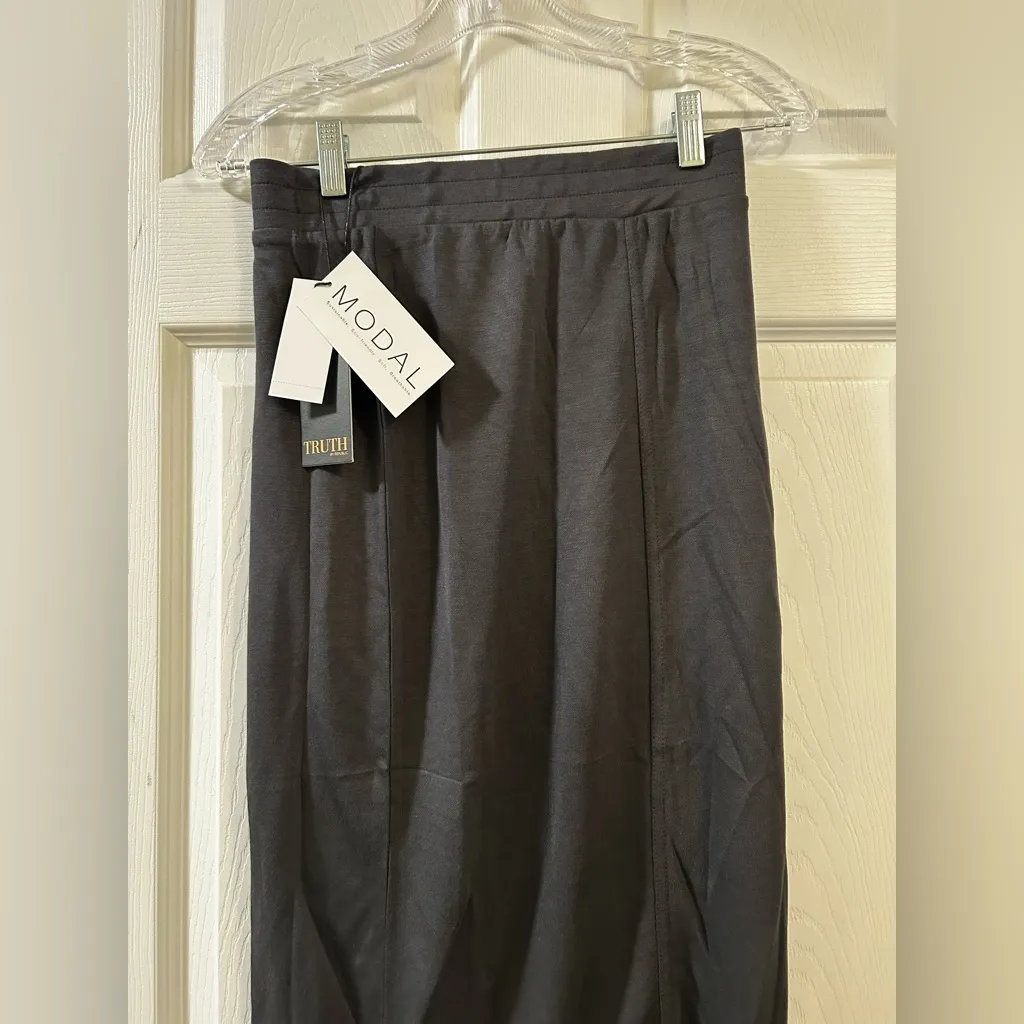 Truth by Republic charcoal grey midi Pencil Skirt Black Size XS - Image 2