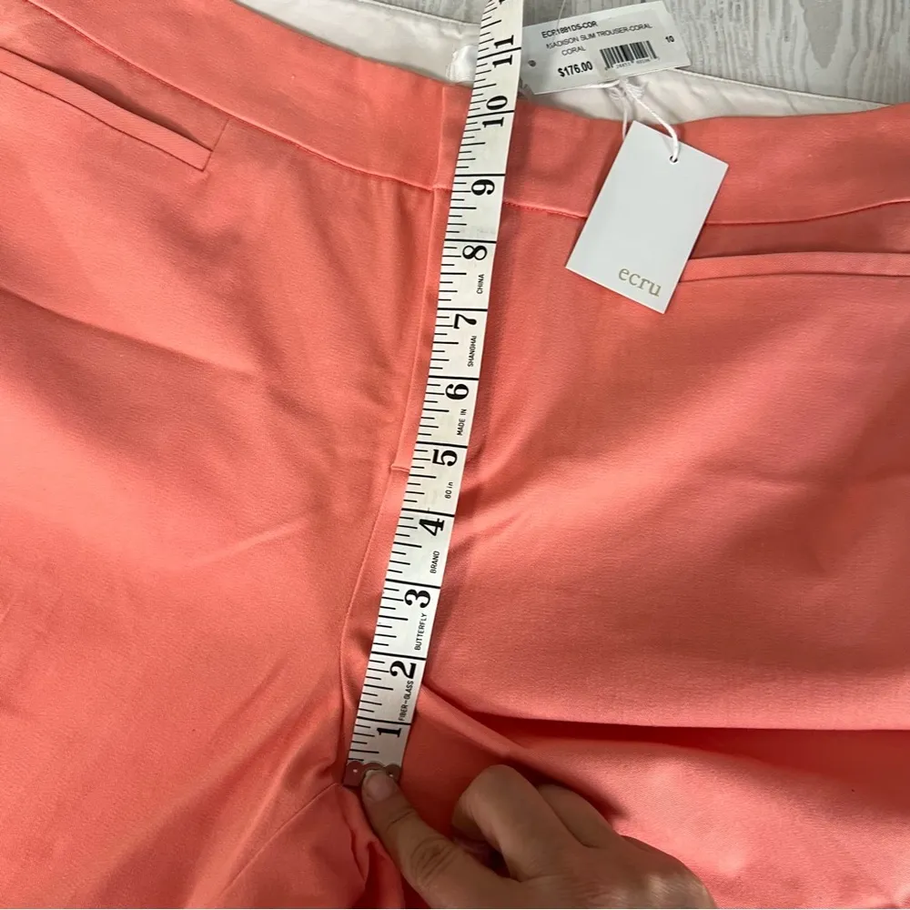 Ecru Madison Slim Trouser Coral Pants - Image 4