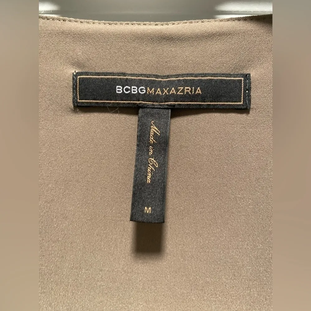 New BCBGMaxAzria Light Brown Mocha Dress - Image 6