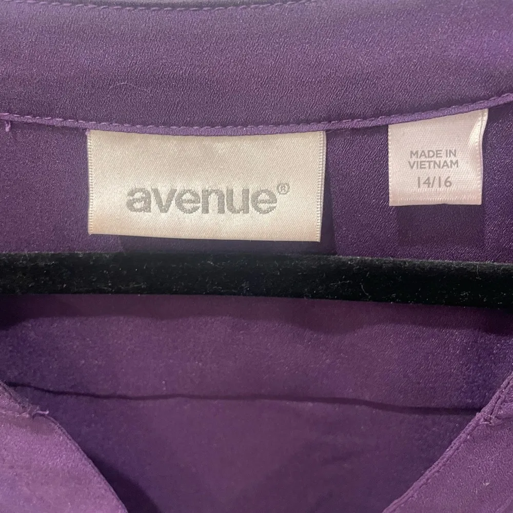 Avenue Deep Purple Button Down Shirt - Image 4
