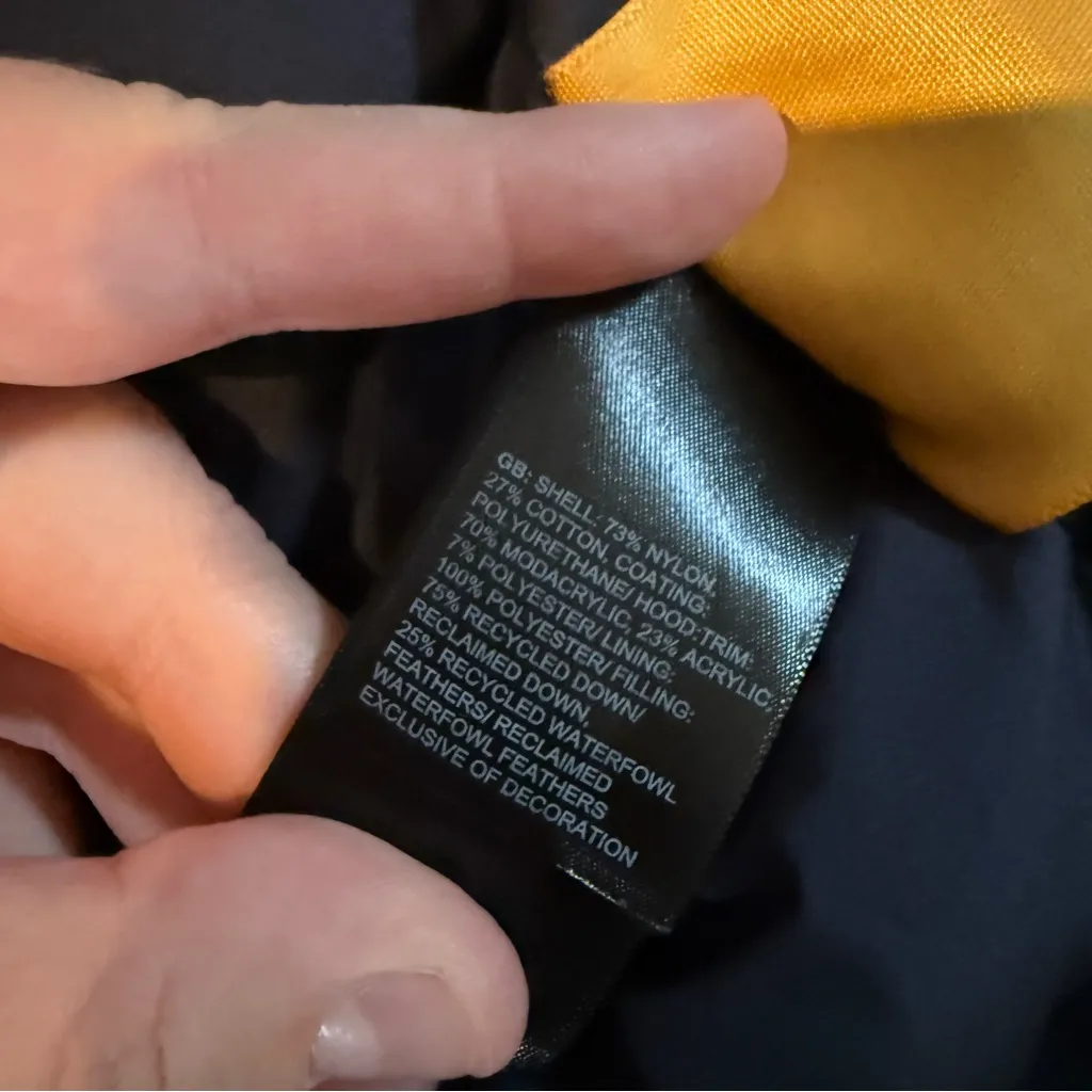 THE‎ NORTH FACE Arctic Parka Women’s Size Small Navy Down Hooded Jacket Warm 550 - Image 8