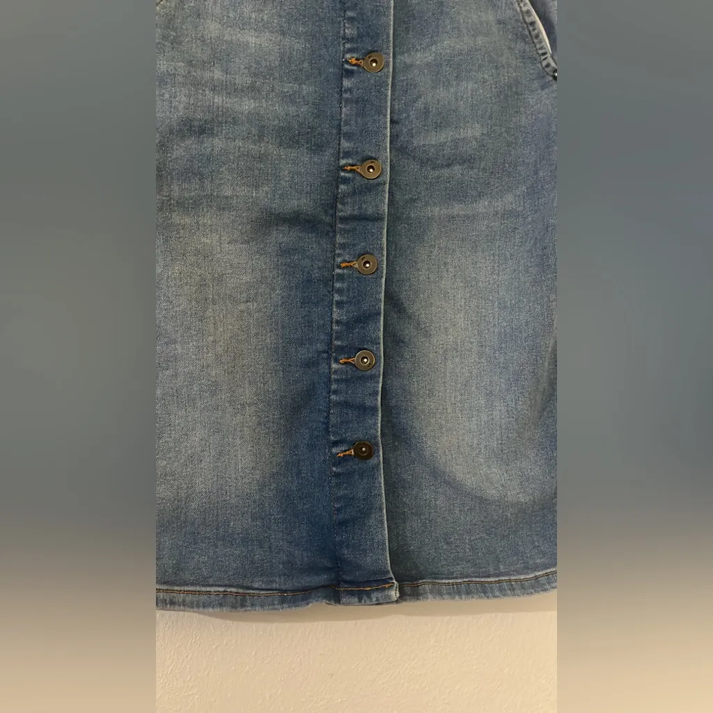 Anthropologie pilcro and the letterpress denim skirt - Image 6