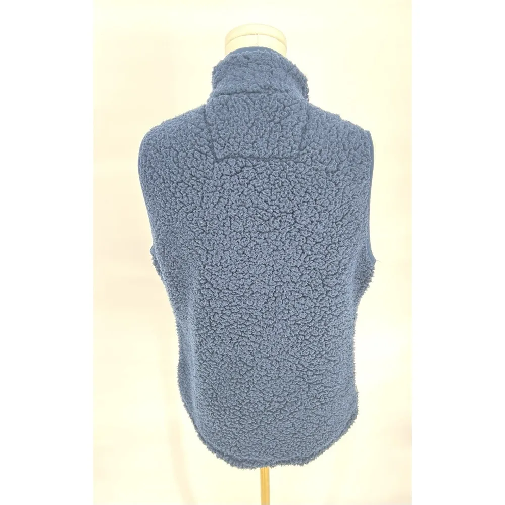 NWT Women's Boston Red Sox Small Antigua Navy Blue Full Zip Sherpa Vest - Image 8