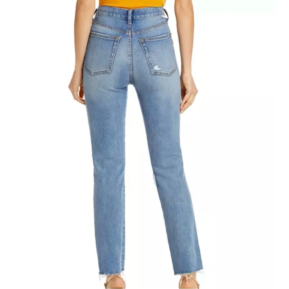 Boyish Dempsey Ripped Straight Leg Jeans in Claire’s Knee Wash Size 26 - Image 2
