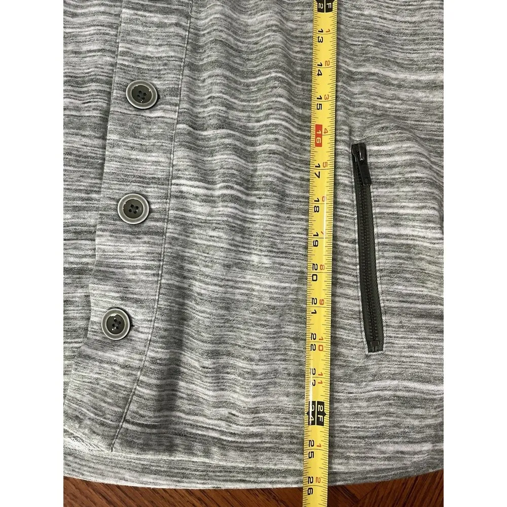 Matilda Jane Women XS Green Heather Vest Outdoors Hiking Camping Zip Pockets - Image 4