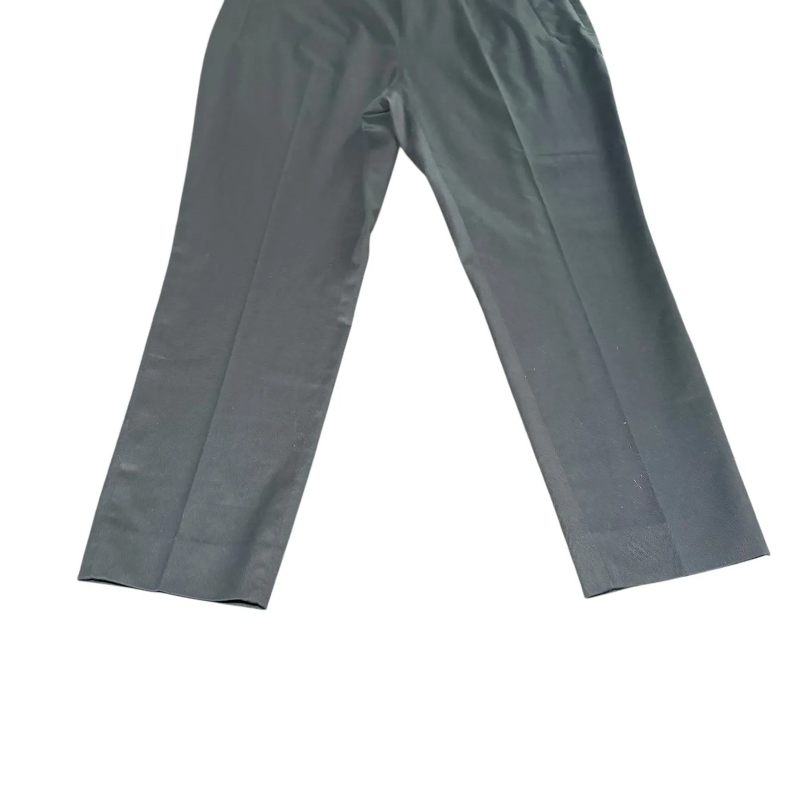 Akris Punto Black Flat Front Straight Leg‎ Career Pants Trousers Women's US 10 - Image 7