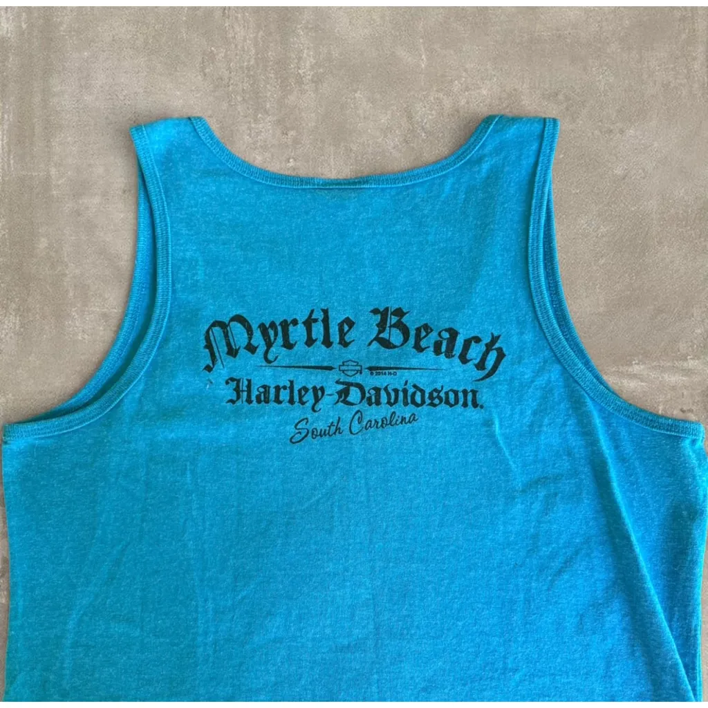 Harley Davidson 2019 Bike Week Blue Tank Top M - Image 6