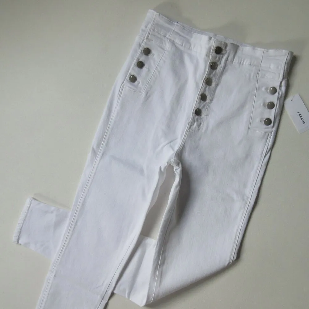 NWT J Brand Natasha in White Sky High Skinny PhotoReady Stretch Jeans 34 - Image 5